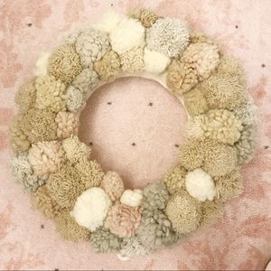 SOLD-Anthropologie Pom Pom Wreath